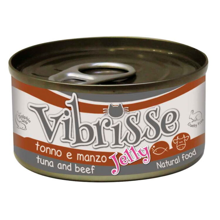 VIBRISSE CAT JELLY TUNA W/BEEF 70 g