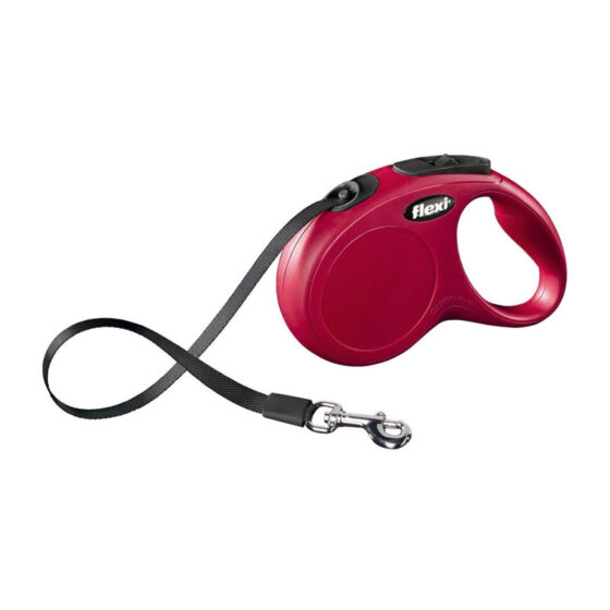 LEASH FLEXI NEW CLASSIC TAPE S 5m RED