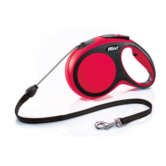 LEASH FLEXI NEW COMFORT CORD S 5m RED