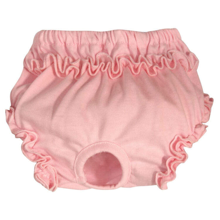 HYGENIC KNICKERS PINK ROUCHES S 25 / 30cm
