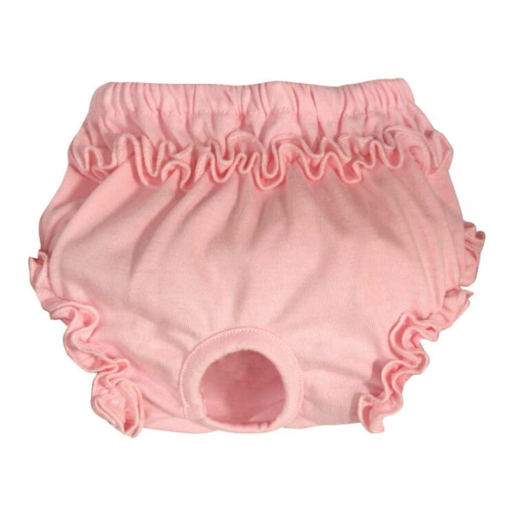 HYGENIC KNICKERS PINK ROUCHES L 35 / 45cm