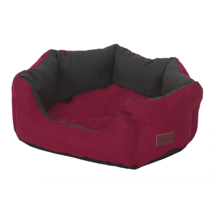 OVAL PET BED RUBY RED 50x40x17 cm