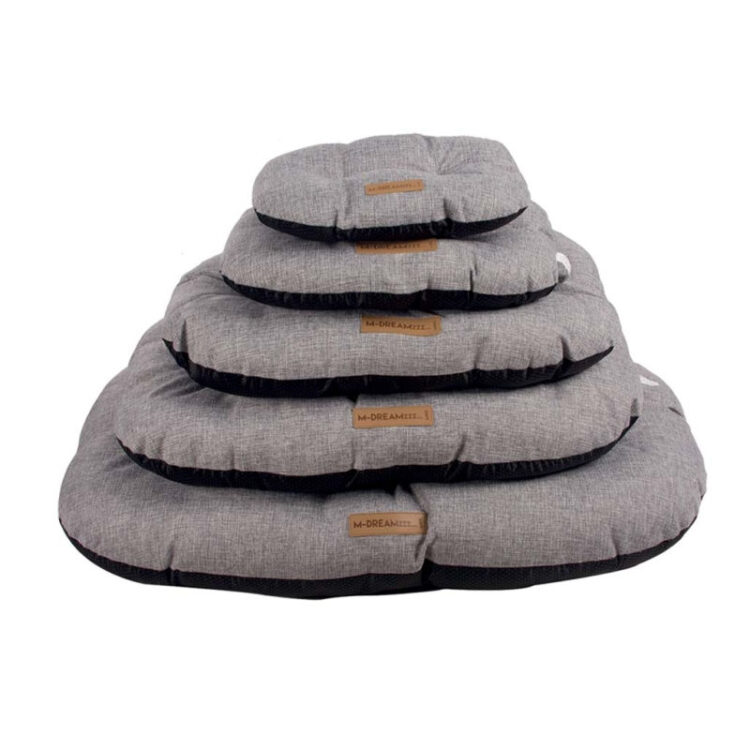 OLERON Oval Cushion Light gray - XL - 75 x 52 x 16 cm