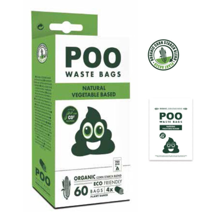 MPETS HYGIENE BAGS Poo Dog Non Scented (60 bags)
