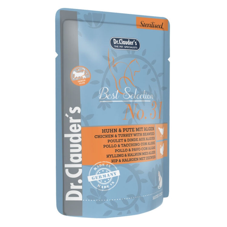 DR.CL BEST SELECT. STERILISED NO 31CHICKEN & TURKEY WITH SEAWEED
